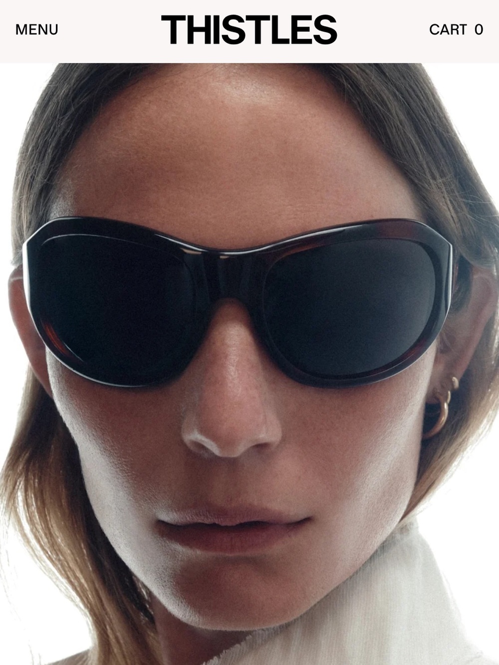 Black Tortoiseshell Frame Sunglasses -